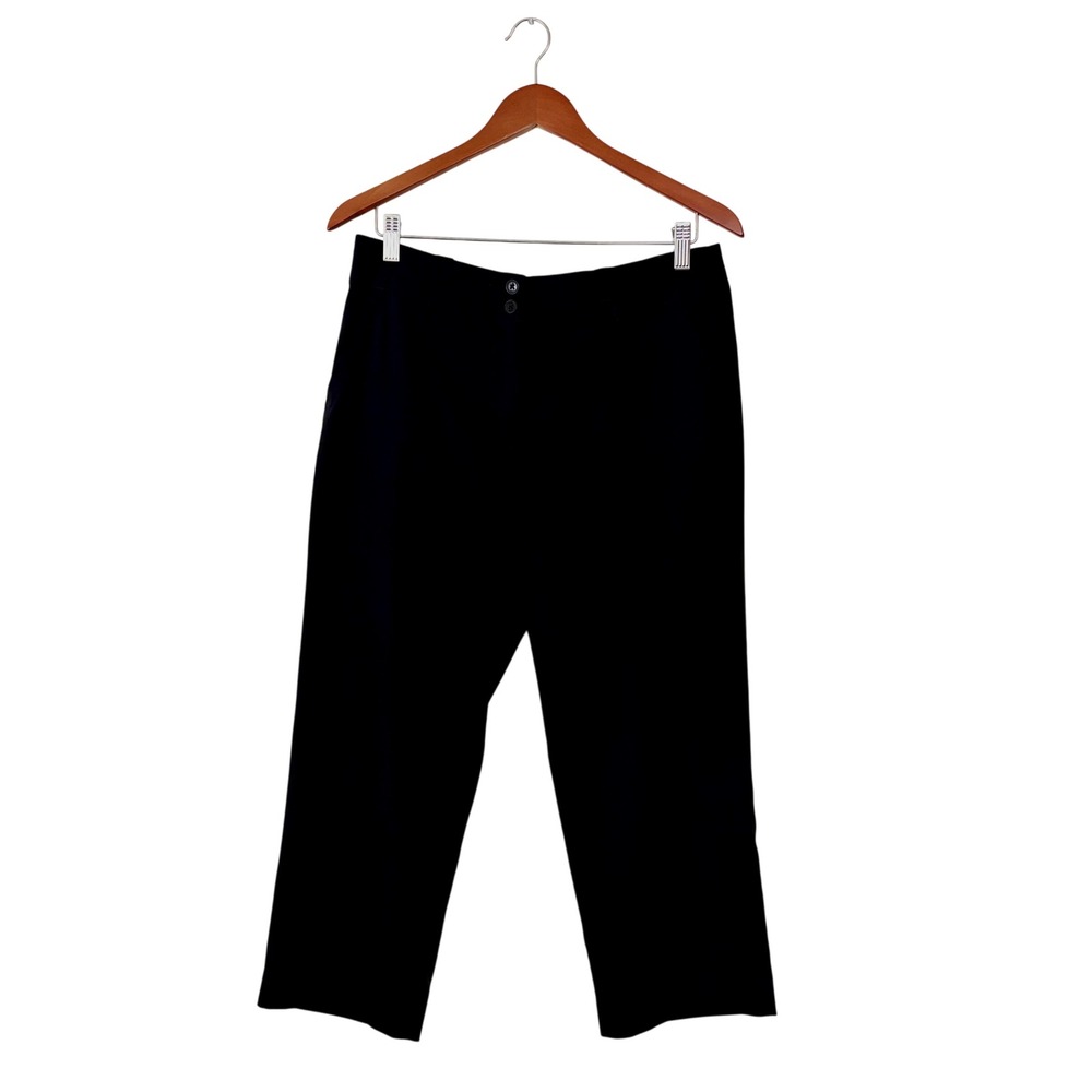 Nike‎ Golf Dri-FIT Womens 8 Black Cropped Trousers Pants Activewear Capri Sporty